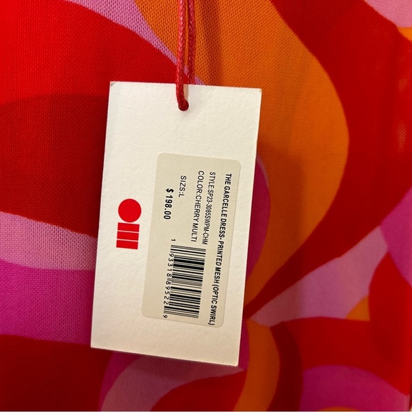 Solid & Striped The Garcelle Printed Mesh Size Dress Size L NWT - Picture 8 of 11